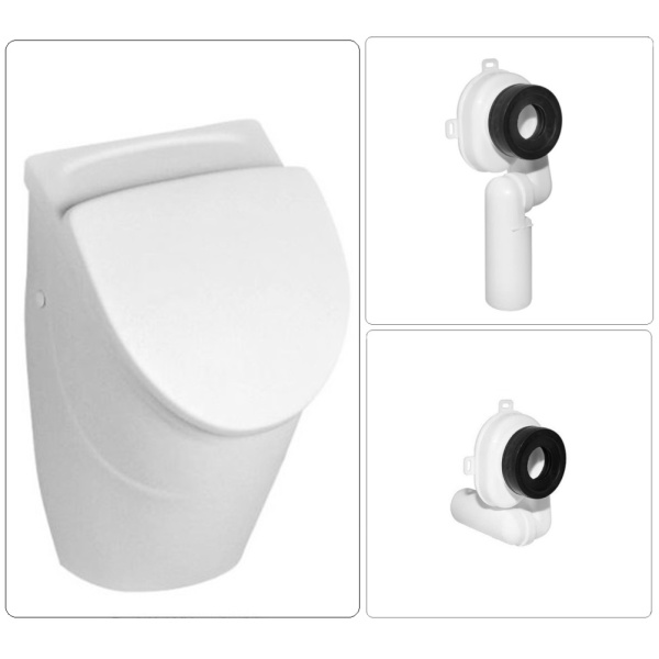 VILLEROY & BOCH O.NOVO Keramik Absaug Urinal mit Deckel,in verschiedenen Ausführungen