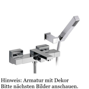 TWIN Zweigriff-Badewannenarmatur Handbrause,...
