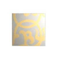TWIN Zweigriff-Badewannenarmatur Handbrause, Brauseschlauch Brausehalter,mit goldenem Dekor, chrom