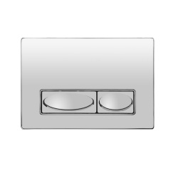 Creavit DESIGN WC Betätigungsplatte für 2-Mengenspülung in hochglanz /chrom