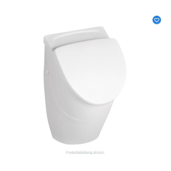 VILLEROY & BOCH O.NOVO Keramik Absaug Urinal mit Deckel, weiß