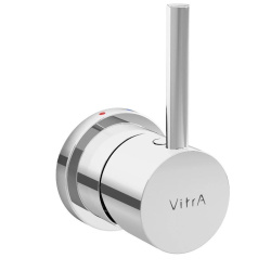 Vitra Einhebelmischer A45671EXP für WC 7748N003, seitlich integrierte Thermostat-Armatur, chrom