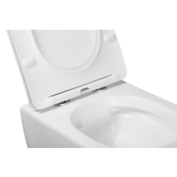 AquaNovo Wand WC spülrandlos mit SoftClose WC-Sitz & Grohe Vorwandgestell + Betätigungsplatte, verschiedene Farben