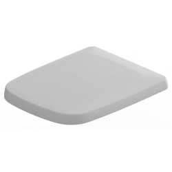 VIGOUR WHITE WC-Sitz eckig mit Absenkautomatik, weiß