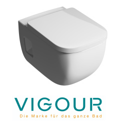 VIGOUR DERBY PLUS Wand-WC spülrandlos +5cm...