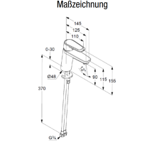VIGOUR DERBY Einhand-Waschtischbatterie ohne Ablaufgarnitur, verchromt