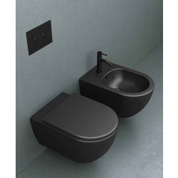 BB ARC Wand WC mit SoftClose WC-Sitz und Wand Bidet, verschiedene Farben