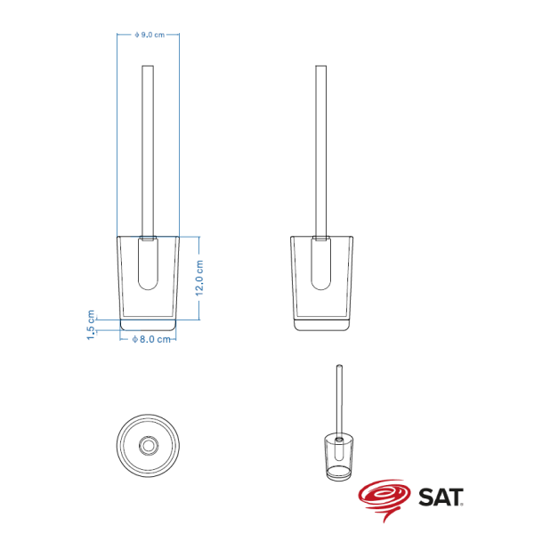 BB ELLA Bad Accessoires Set 4-teilig Keramik/Holz, weiß