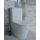 BB BREVIS Stand-Kombi-WC Wasseranschluss von unten spülrandlos mit SoftClose WC-Sitz, weiß