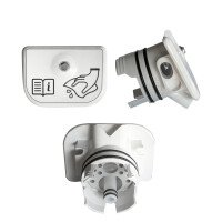 Vitra Flush 2.0 Spülverteiler Rim-ex Crastin Kunststoff mit Bidetfunktion, weiß