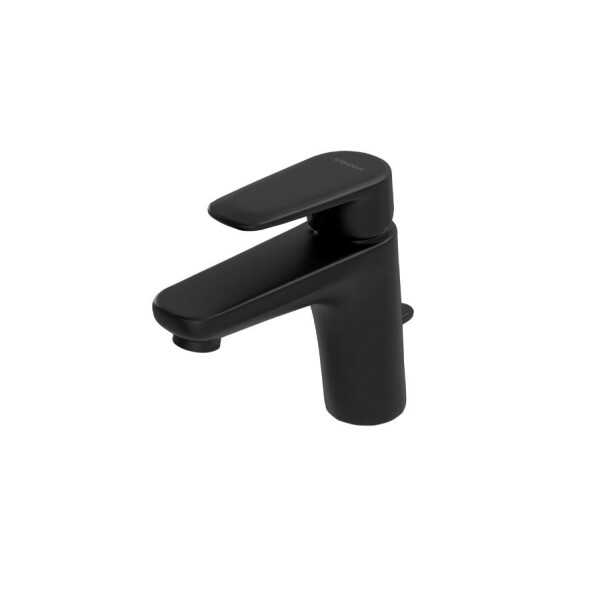 VIGOUR DERBY Einhand-Waschtischbatterie mit Ablaufgarnitur, schwarz matt