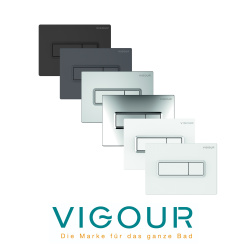 VIGOUR TEES WC-Betätigungsplatte für 2-Mengenspülung, verschiedene Farben