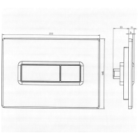 VIGOUR TEES WC-Betätigungsplatte für 2-Mengenspülung, verschiedene Farben