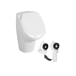 AquaNovo Wand WC spülrandlos mit SoftClose WC-Sitz, Urinal & CONEL Vorwandgestelle + VIGOUR TEES Betätigungsplatten, verschiedene Farben