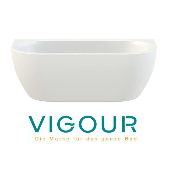 VIGOUR DERBY Vorwand-Badewanne mit Verkleidung 180 x 80 cm, weiß glanz
