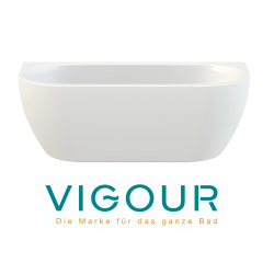 VIGOUR DERBY Vorwand-Badewanne mit Verkleidung 180 x 80 cm, weiß glanz