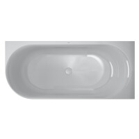 VIGOUR DERBY Raumeck  Badewanne Acryl mit Verkleidung o. Überlauf 180 x 80 cm weiß glanz, verschiedene Ausführungen