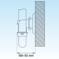 LIRA Raumsparsiphon 32 - 40 mm für Waschbecken und Möbelwaschtisch
