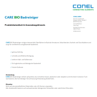 CONEL CARE Bio Badreiniger mit Bio Zitronenöl 500ml Handsprayflasche