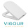 VIGOUR VOGUE WC-Sitz mit SoftClose und TakeOff Funktion, weiß