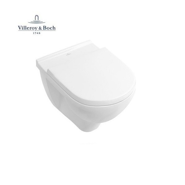 Villeroy & Boch O.Novo Wand WC spülrandlos mit SoftClose TakeOff WC-Sitz, weiß