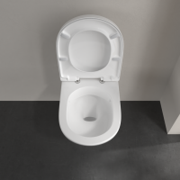 Villeroy & Boch O.Novo Wand WC spülrandlos mit SoftClose TakeOff WC-Sitz, weiß