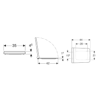 Geberit Xeno² Wand-WC Set spülrandlos mit SoftClose TakeOff WC-Sitz, weiß