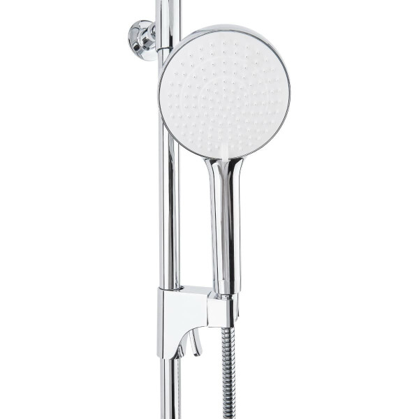 SAT Rain Duschsystem mit Thermostatarmatur Kopfbrause 25,4 cm, chrom