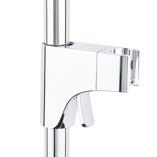 SAT Rain Duschsystem mit Thermostatarmatur Kopfbrause 25,4 cm, chrom