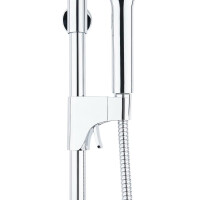 SAT Rain Duschsystem mit Thermostatarmatur Kopfbrause 25,4 cm, chrom