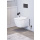 Elegant Wand WC spülrandlos mit Bidetfunktion mit Kalt- und Warmwasser Armatur