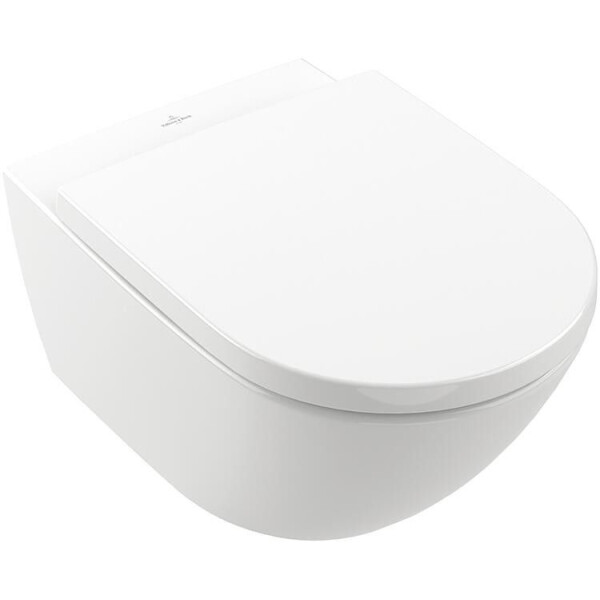 VILLEROY & BOCH Subway 3.0 Wand-WC spülrandlos TwistFlush mit Softclose WC-Sitz, weiß