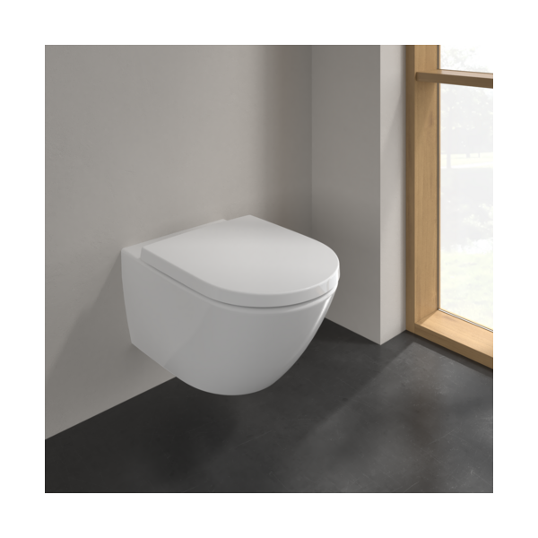 VILLEROY & BOCH Subway 3.0 Wand-WC spülrandlos TwistFlush mit Softclose WC-Sitz, weiß
