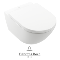 VILLEROY & BOCH Subway 3.0 Wand-WC spülrandlos TwistFlush mit Softclose WC-Sitz, weiß