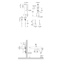 VIGOUR Clivia Plus Waschtisch Armatur IR-Elektronik DB 10 230V Netz mit Mischung verchromt
