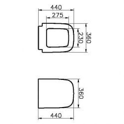 VitrA S20 WC-Sitz aus Duroplast mit Absenkautomatik und Quick Release, weiß