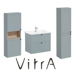 VitrA Root Badmöbel Sets Waschtisch mit Unterschrank und Zusatzschränke, in drei Farben