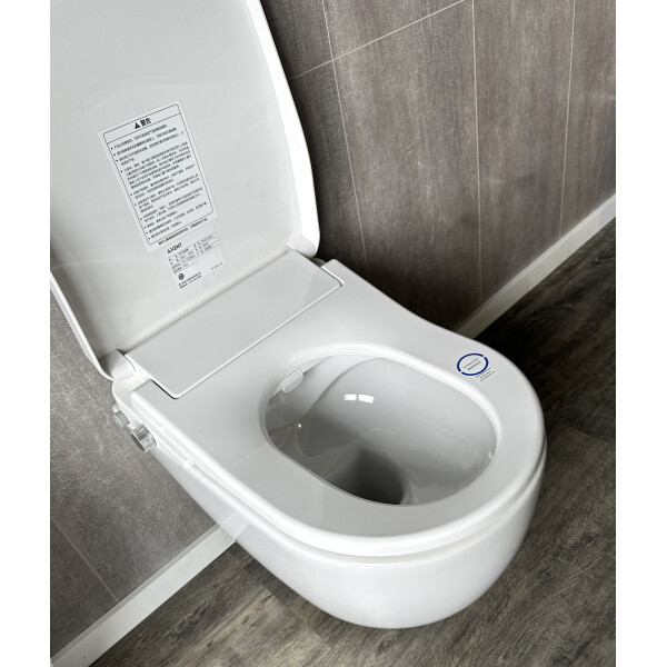 BB INFINITY AXENT Wand WC spülrandlos mit Bidet WC-Sitz, weiß