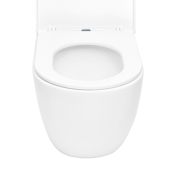 Swiss Aqua Technologies Wand-WC mit Tornado-Spülung und WC-Sitz mit SoftClose, glänzend weiß