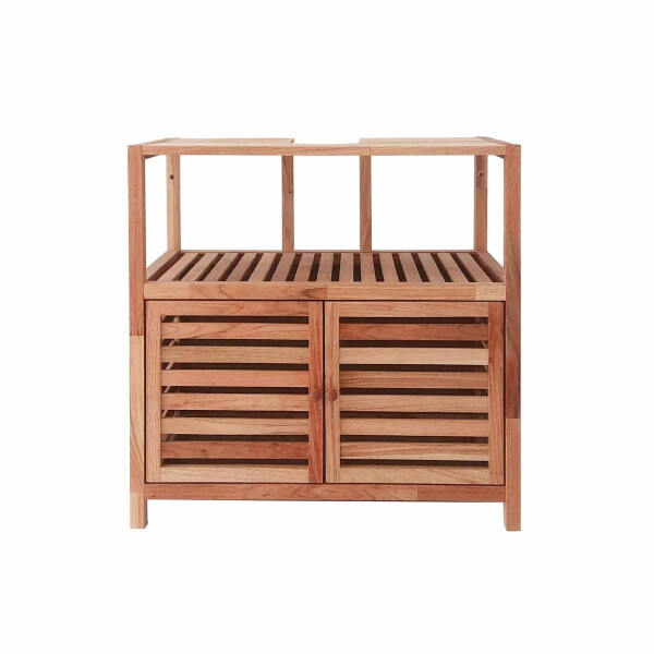 Naturel Home Holz Unterschrank 67,5x63x35,5 cm matt geölt, Walnussbraun