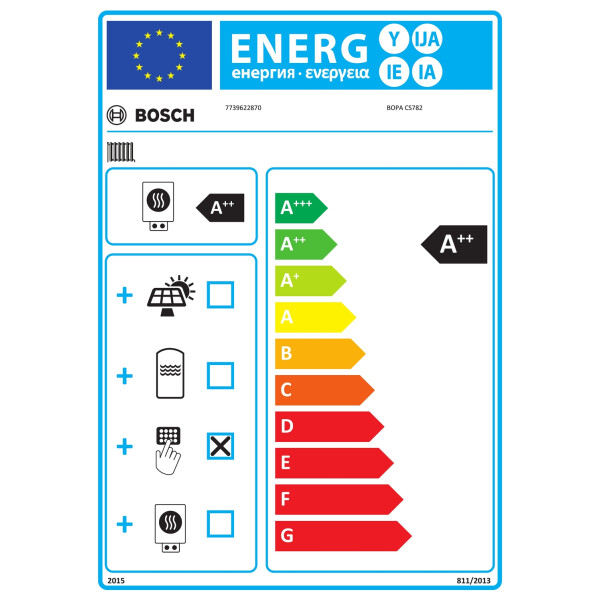 BOSCH Luft-Wasser-Wärmepumpe CS6800iAW 12 MB SWDP 300 OR-Pakete für monoenergetischen Betrieb und 1 Heizkreis mit Warmwasserbereitung und integriertem Pufferspeicher