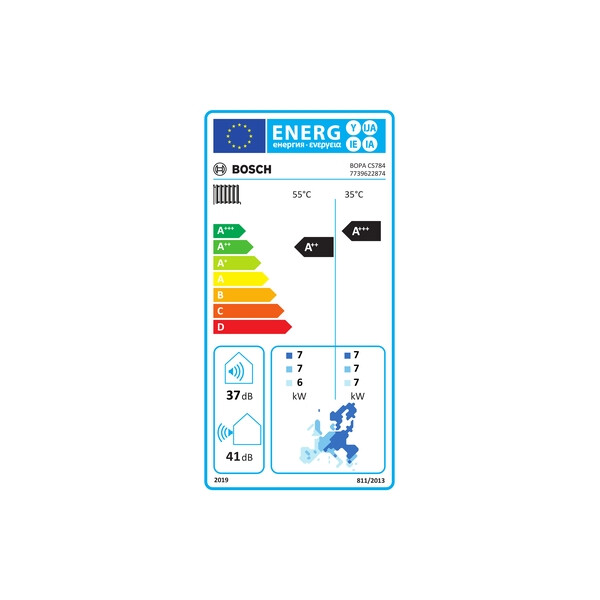 BOSCH Luft-Wasser-Wärmepumpe CS6800iAW 12 MB SWDP 300 OR-Pakete für monoenergetischen Betrieb und 1 Heizkreis mit Warmwasserbereitung und integriertem Pufferspeicher