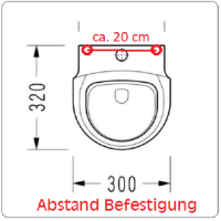 BB Urinal Zulauf von oben mit Deckel, Druckspüler, Ablaufsiphon & Hygiene Glasur, weiß