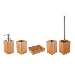 LATIA Bad Accessoires Set aus Holz