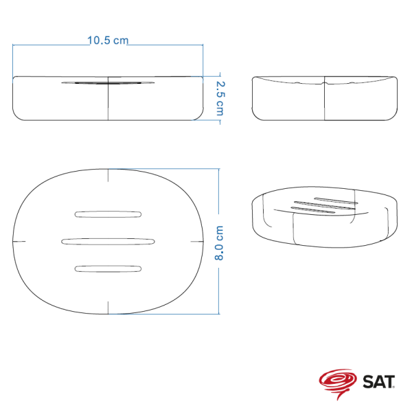 SAT LOFTY Bad Accessoires Set aus Keramik mit Badezimmermatte 80 x 50 cm, rosa