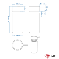 SAT LOFTY Bad Accessoires Set aus Keramik mit Badezimmermatte 80 x 50 cm, rosa