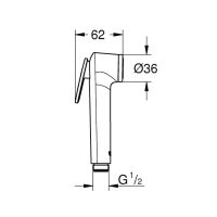 GROHE Spray Handbrause Tempesta-F Trigger, Chrom 5
