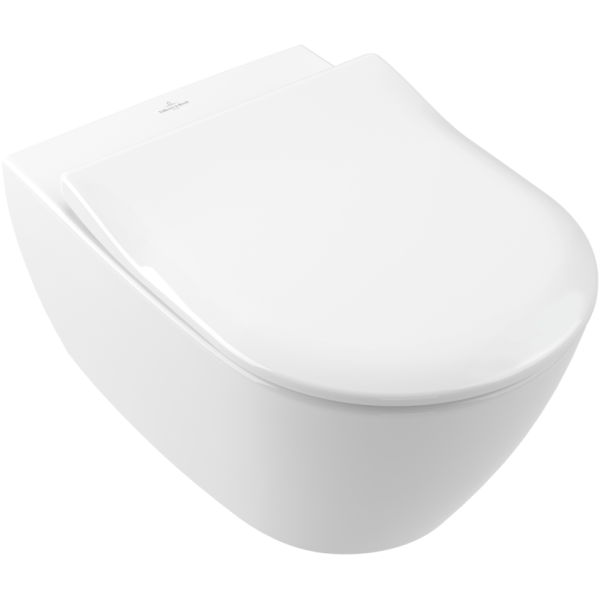 VILLEROY & BOCH Subway 2.0 Wand-WC Direct Flush Combi-Pack mit WC-Sitz Slim Quickrelease und Softclose, weiß