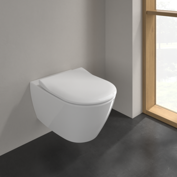 VILLEROY & BOCH Subway 2.0 Wand-WC Direct Flush Combi-Pack mit WC-Sitz Slim Quickrelease und Softclose, weiß