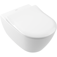 VILLEROY & BOCH Subway 2.0 Wand-WC Direct Flush Combi-Pack mit WC-Sitz Slim Quickrelease und Softclose, weiß
